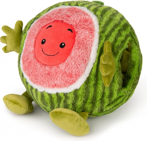Cozy Noxxiez Meloun hřejivý plyšový polštář 3 v 1