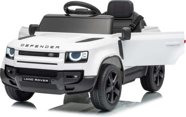 Elektrické dětské autíčko Land Rover Defender bílé