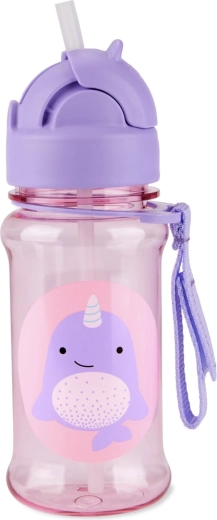 Skip Hop zoo tritanová láhev s brčkem narval 355 ml