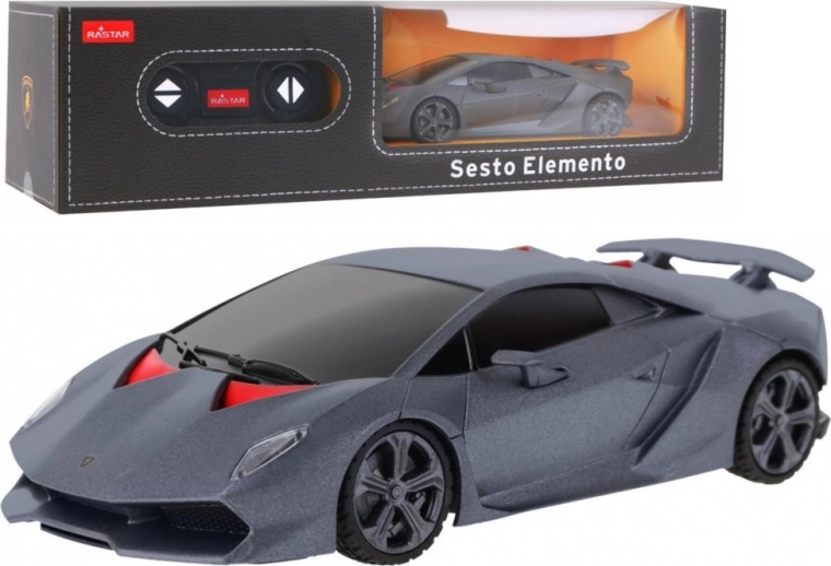 rc sportovní auto 1:24 lamborghini sesto elemento – šedé