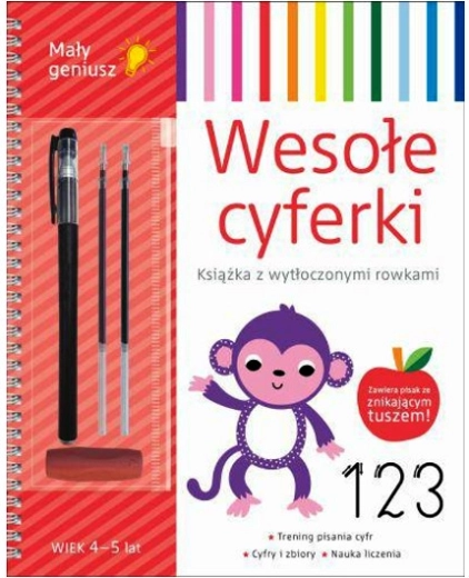 Malý génius Veselé číslice – knížka s kouzelným mazacím fixem