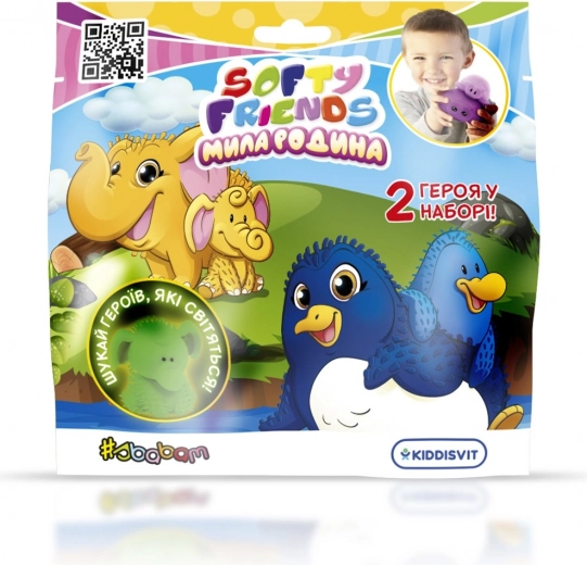 Roztažitelná plyšová zvířátka Softy Friends – Rocza Rodzina