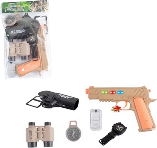 Vojenská sada s pistolí pro malé komandanty