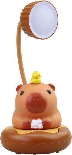 Roztomilý design kapybary jako dekorace i světlo