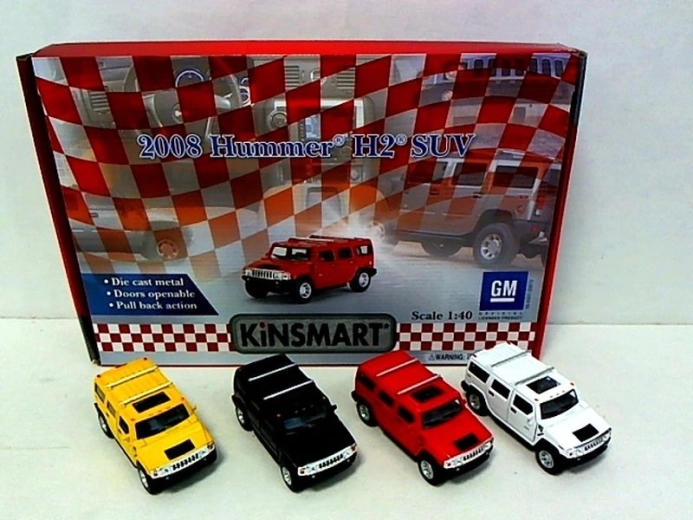Kovový model auta Hummer 1:40 s otevíracími dveřmi