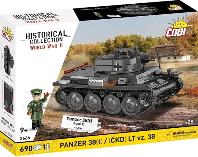 Stavebnice tanku Panzer 38(t) / LT vz. 38 2v1 – 690 dílků