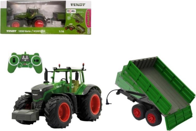 Rc traktor Fendt 1050 vario 1:16 s přívěsem Jamara