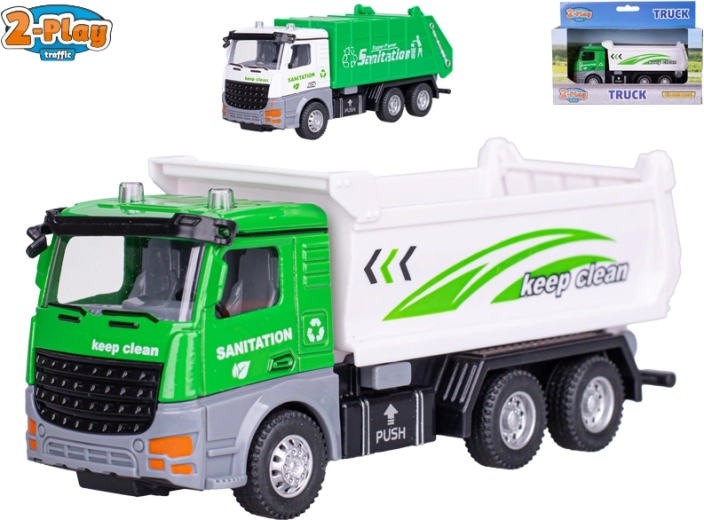 2-Play Traffic popelářské auto s pohonem na zpětný chod 14,5 cm
