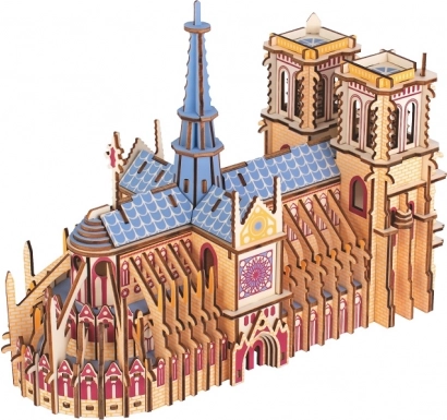 Dřevěné 3D puzzle Katedrála Notre-Dame