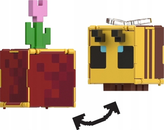 2 v 1: včela se promění na květinu v květináči