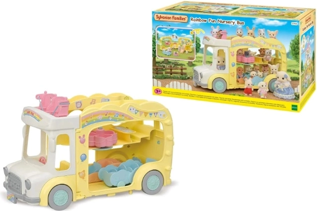 Sylvanian Families duhový školkový autobus