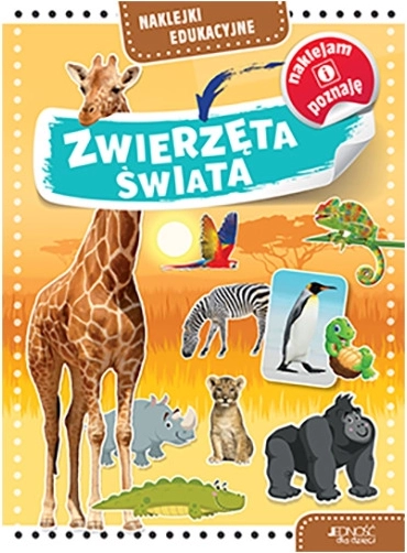 Vzdělávací samolepky Zvířata světa