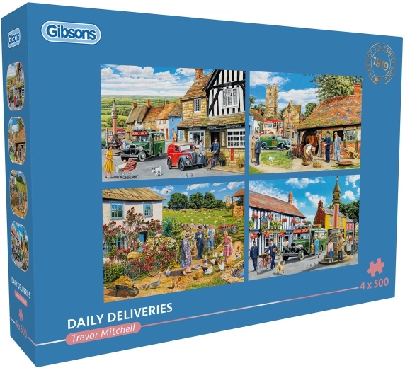 Gibsons puzzle denní dodávky 4x500 dílků