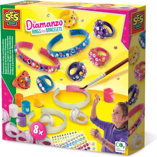 SES Creative Diamanzo prsteny a náramky kreativní sada
