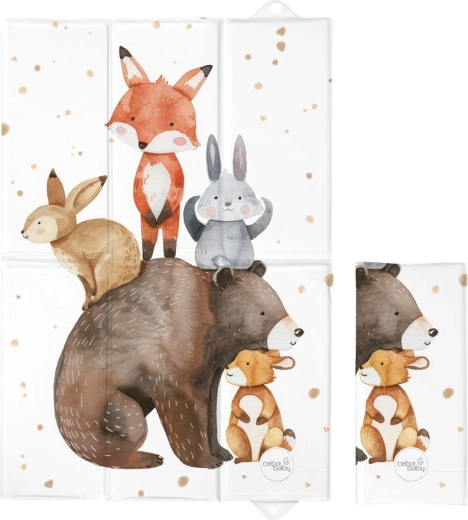 Ceba Baby cestovní přebalovací podložka Basic Forest Friends 60 × 40 cm