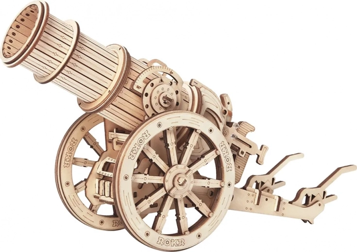 Rokr 3D dřevěné mechanické puzzle – obléhací kanón