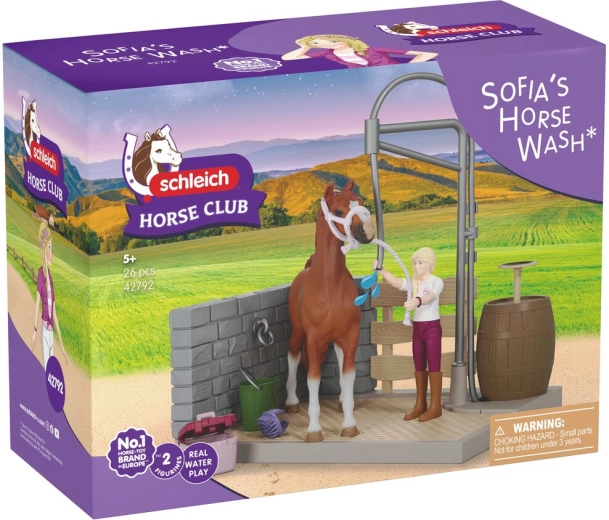 Mycí box pro koně Sofie SCHLEICH Horse Club s funkční sprchou
