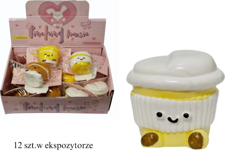 Mačkací antistresová hračka cupcake - 1 kus