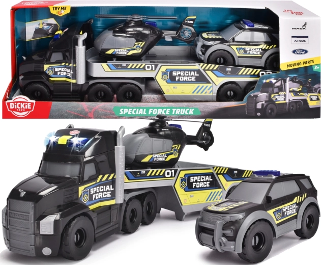 Interaktivní sada policejních záchranných vozidel Dickie Toys