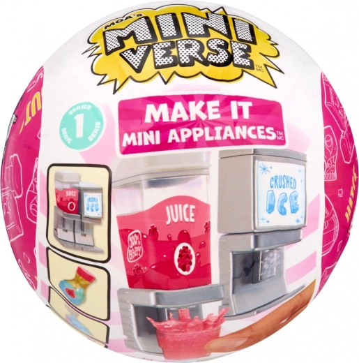 MGA’s Miniverse Make It Mini Appliances – mini dávkovač nápojů a ledu (blind box) - 1 kus