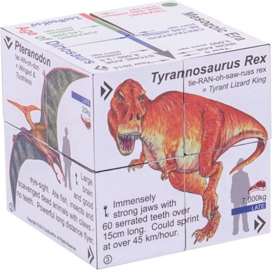 Zoobookoo vzdělávací kostka Dinosauři