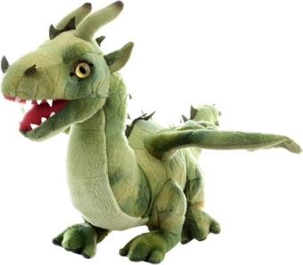 Plyšový drak zelený 36 cm eco‑friendly