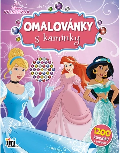 Omalovánky s kamínky Disney princezny - 1 kus