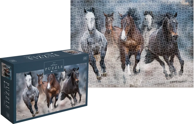 Puzzle Wild Horses: cválající koně 1000 dílků