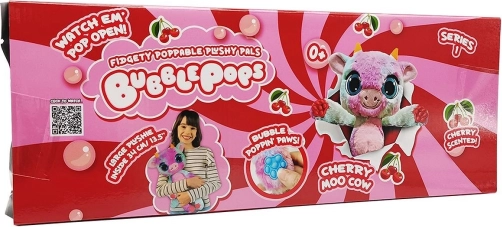 Vonné plyšové zvířátko Bubble Pops – třešňová kravička