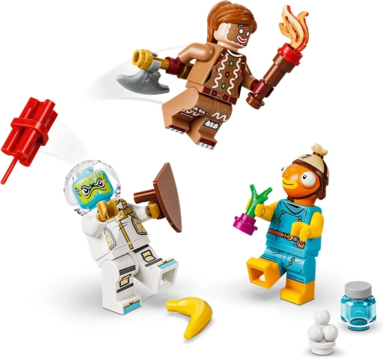 Tři minifigurky LEGO Fortnite