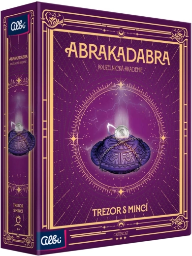 ALBI Abrakadabra Kouzelnická akademie trezor s mincí