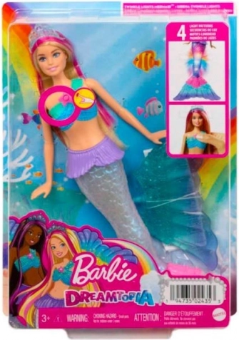 Barbie Dreamtopia mořská víla se svítícím ocasem