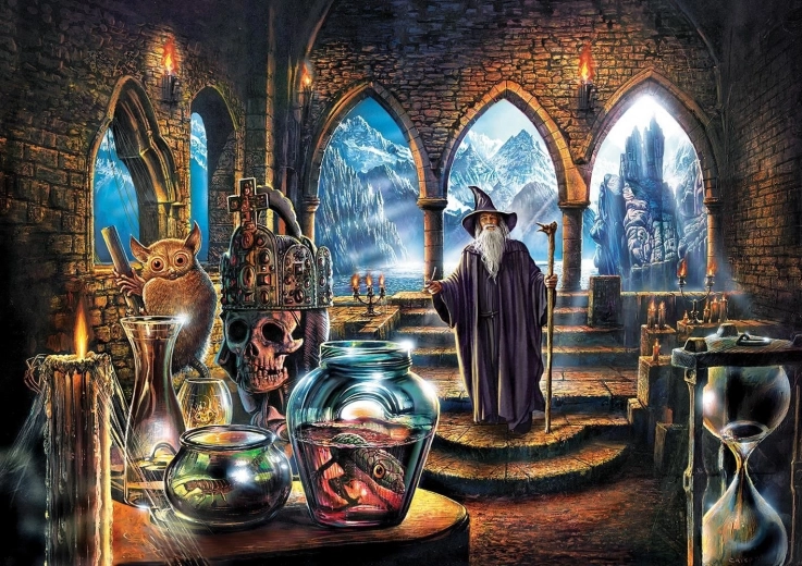 Puzzle Čarodějův zámek 1000 dílků