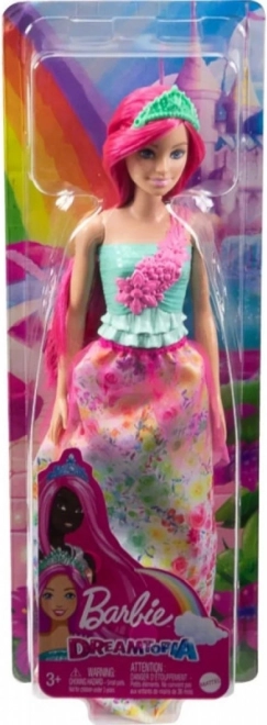 Panenka Barbie Dreamtopia princezna s malinovými vlasy - 1 kus