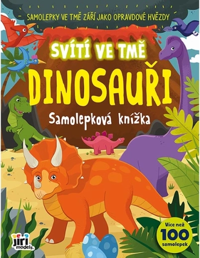 Svítí ve tmě dinosauři – samolepková knížka