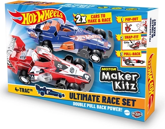 Sada HW Bladez Maker Kitz Make Race se 2 autíčky - 1 kus