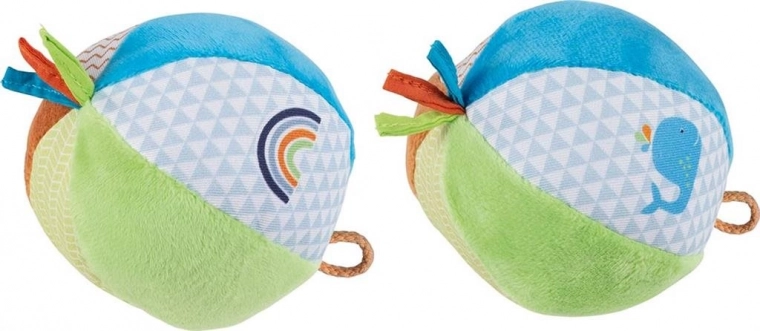 Látkový míček Velryba a duha