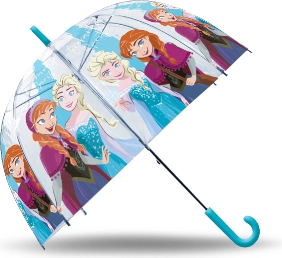 Průhledný automatický deštník FROZEN (Ledové království)