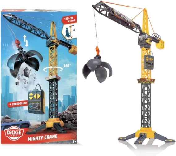 Jeřáb VOLVO s demoliční koulí na dálkové ovládání 110 cm – DICKIE TOYS