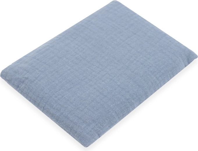 Mušelínový hřejivý a chladivý polštářek s višňovými peckami NEW BABY Standard, modrý