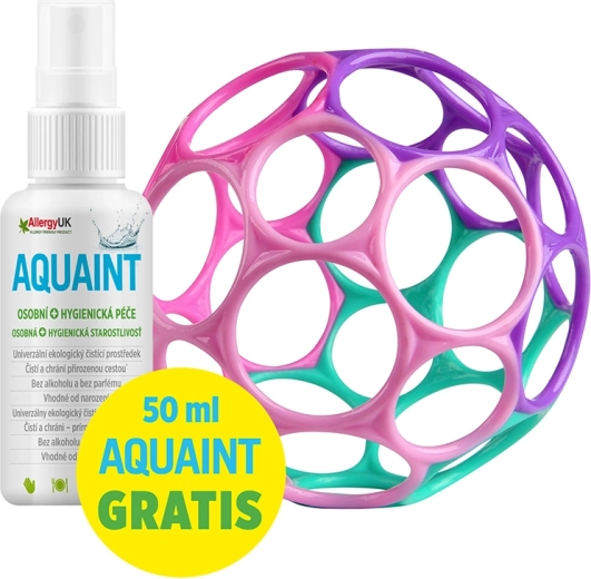 Oball classic míček 10 cm – mix barev + Aquaint ekologická čisticí voda 50 ml