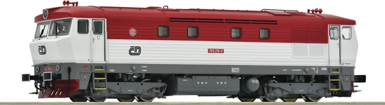 Roco dieselová lokomotiva 749 218-4 ČD Bardotka H0