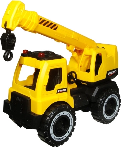 Stavební nákladní auto s jeřábem pro děti