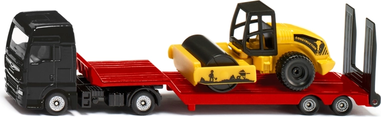 Siku Super dlouhý tahač MAN s návěsem a silničním válcem 1:87