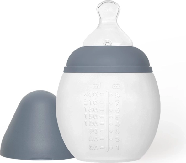 Élhée antikoliková kojenecká láhev 240 ml blue grey - 1 kus