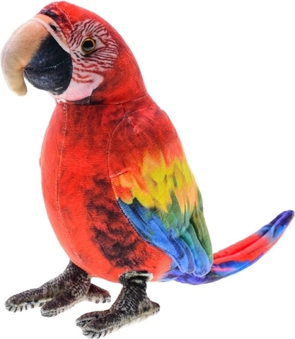 Plyšový papoušek ara 20 cm