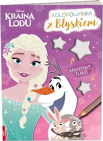 Disney Ledové království – omalovánka s třpytivým plakátem