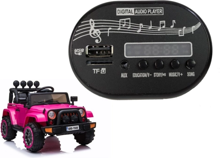 Hudební panel do dětského auta na akumulátor
