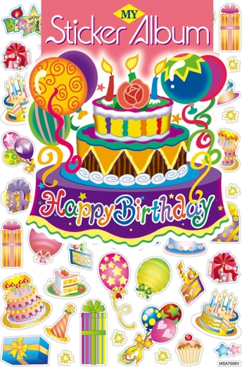 Album se samolepkami 50 ks – narozeninová párty