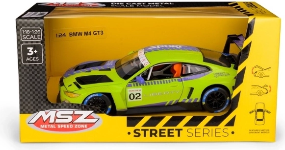 MSZ BMW M4 GT3 v měřítku 1:24 zelený